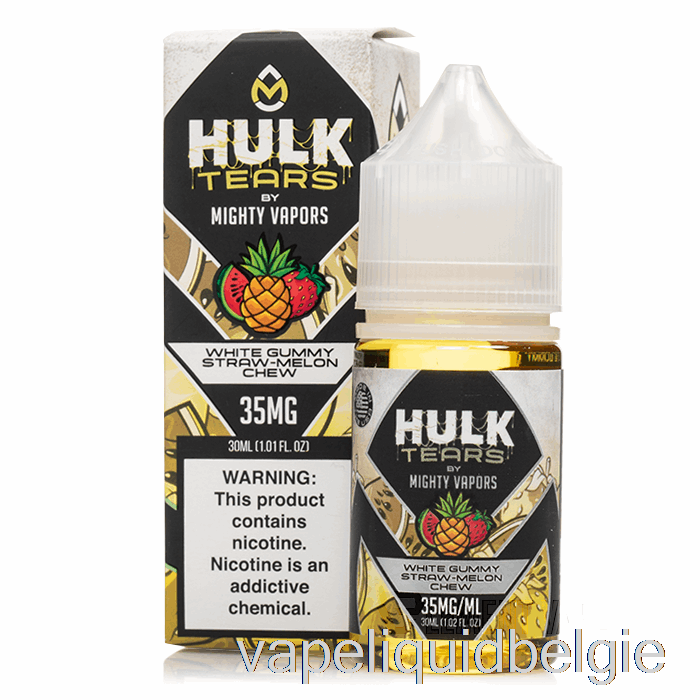 Vape Vloeibare Witte Gummy Stromeloen Kauwen - Hulk Tranenzouten - 30 Ml 50 Mg